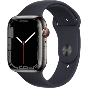 Apple Watch Gen 7 Series 7 Cell 45mm Graphite Stainless Steel - Midnight Sport Band