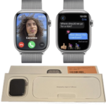 Refurbished Excellent - Apple Watch Series 9 (GPS + Cellular) 45mm with Blood Oxygen - Silver -